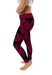 Fordham Rams Vive La Fete Paint Brush Logo on Waist Women Maroon Yoga Leggings - Vive La Fête - Online Apparel Store