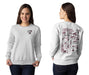 Fordham Rams Hand Sketched Artwork Maroon Crewneck Sweatshirt for Women - Vive La Fête - Online Apparel Store