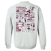 Fordham Rams Hand Sketched Artwork Maroon Crewneck Sweatshirt for Women - Vive La Fête - Online Apparel Store
