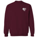Fordham Rams Hand Sketched Vive La Fete Impressions Artwork Maroon Crew Neck Sweatshirt for Women