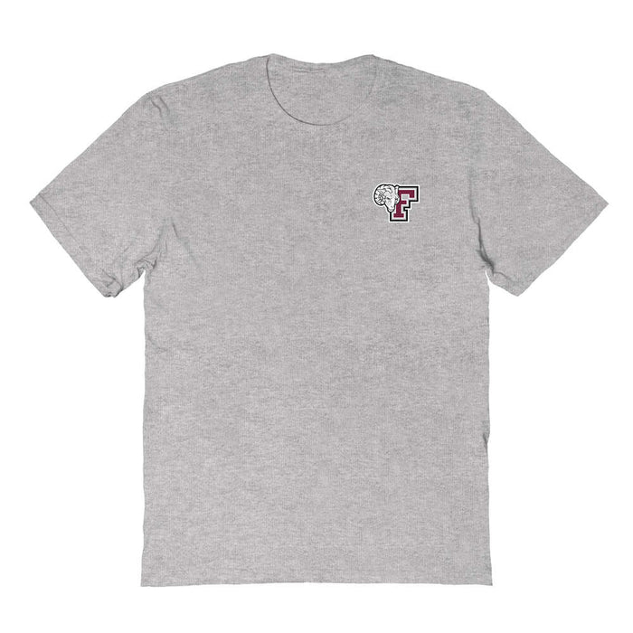 Fordham Rams Vive La Fete Impressions Artwork Grey Womens Cotton Tshirt