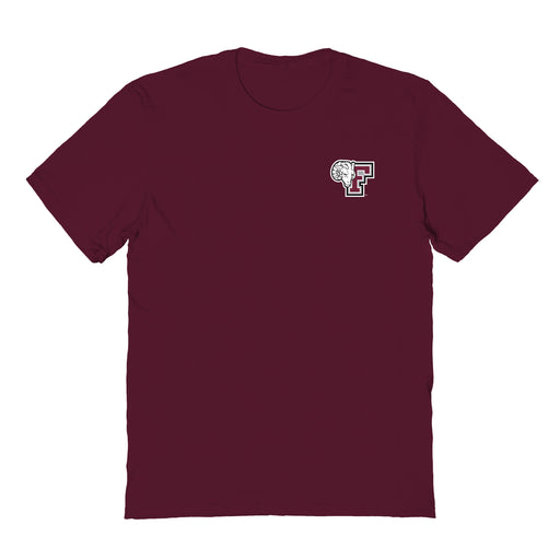 Fordham Rams Vive La Fete Impressions Artwork Maroon Womens Cotton Tshirt