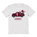 Fordham Rams Hand Sketched Vive La Fete Impressions Truck White T-shirt for Women