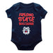 Fresno State Bulldogs Vive La Fete Infant Game Day Navy Short Sleeve Bodysuit