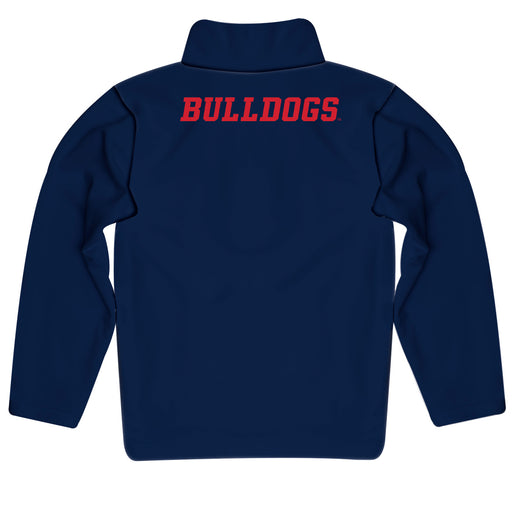 Fresno State Bulldogs Vive La Fete Logo and Mascot Name Womens Blue Quarter Zip Pullover - Vive La Fête - Online Apparel Store