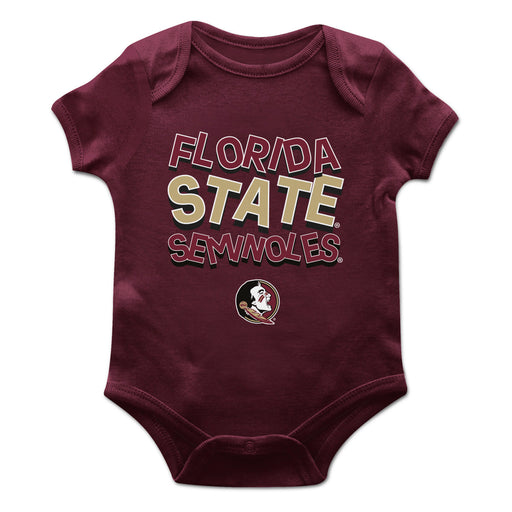 Florida State Seminoles Vive La Fete Infant Game Day Maroon Short Sleeve Bodysuit