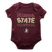 Florida State Seminoles Vive La Fete Infant Game Day Maroon Short Sleeve Bodysuit