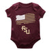 Florida State Seminoles Vive La Fete Infant Game Day Maroon Short Sleeve Bodysuit