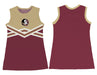 Florida State Seminoles Sleeveless Cheerleader A Line Dress Gold and Maroon - Vive La Fête - Online Apparel Store