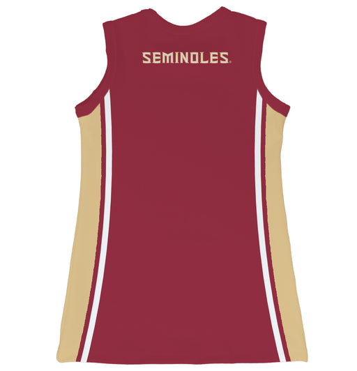 Florida State Seminoles Sleeveless Cheerleader A Line Dress Maroon - Vive La Fête - Online Apparel Store