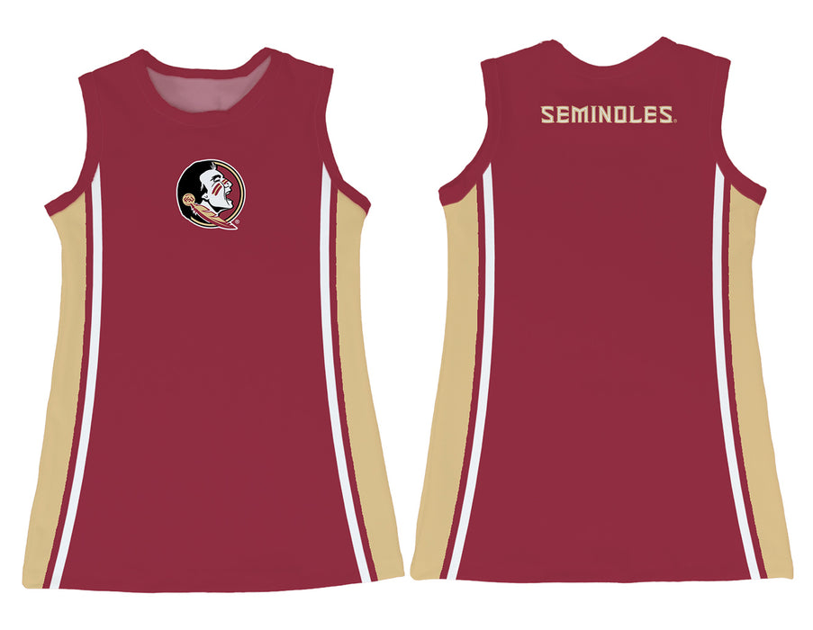 Florida State Seminoles Sleeveless Cheerleader A Line Dress Maroon - Vive La Fête - Online Apparel Store