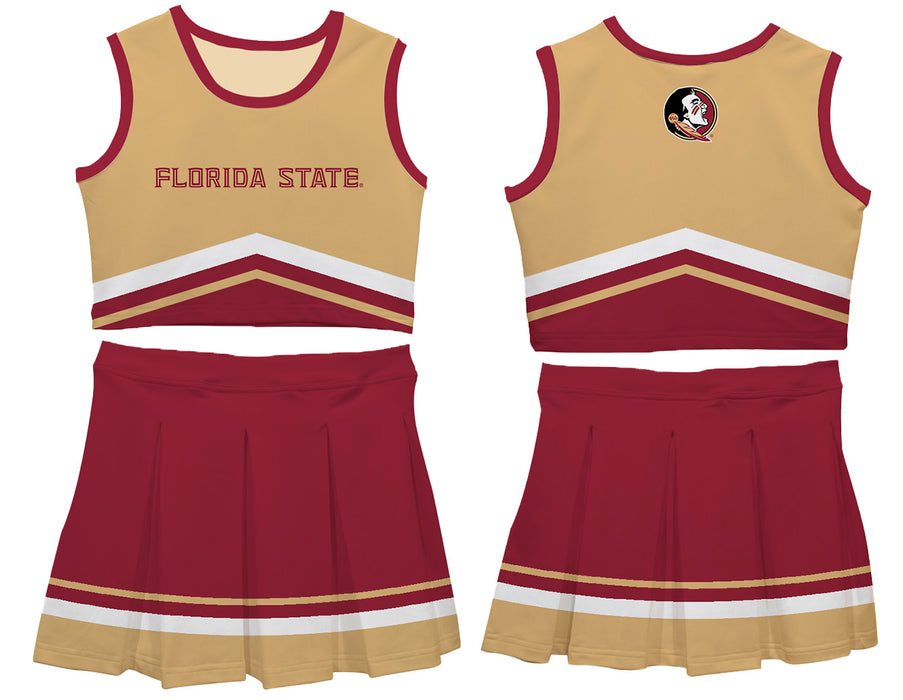 Florida State Seminoles Vive La Fete Game Day Gold and Maroon Sleeveless Chearleader Set - Vive La Fête - Online Apparel Store