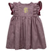 Florida State Seminoles Embroidered Maroon Gingham Girls Ruffle Dress