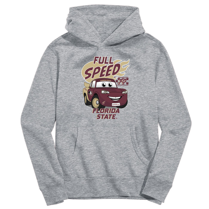Florida State Seminoles Full Speed Heather Grey Cotton Youth Hoodie
