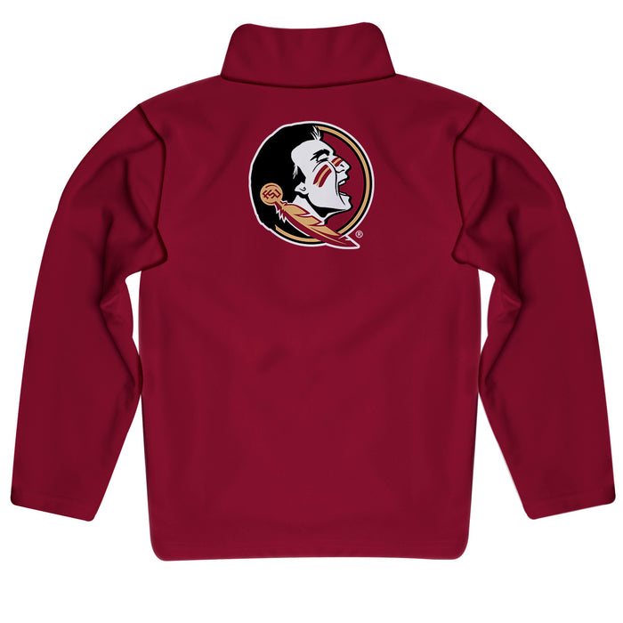 Florida State Seminoles Vive La Fete Game Day Solid Garnet Quarter Zip Pullover Sleeves - Vive La Fête - Online Apparel Store