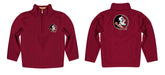 Florida State Seminoles Vive La Fete Game Day Solid Garnet Quarter Zip Pullover Sleeves - Vive La Fête - Online Apparel Store