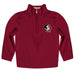 Florida State Seminoles Vive La Fete Game Day Solid Garnet Quarter Zip Pullover Sleeves