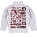 Florida State Seminoles Hand Sketched Vive La Fete Impressions Artwork White Boys Quarter Zip Pullover V1 - Vive La Fête - Online Apparel Store