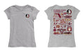 Florida State Seminoles Hand Sketched Vive La Fete Impressions Artwork Grey Girls Cotton Short Sleeve Tee - Vive La Fête - Online Apparel Store