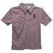 Florida State Seminoles Embroidered Maroon Stripes Short Sleeve Polo Box Shirt