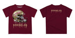 Florida State Seminoles Original Dripping Football Helmet Maroon T-Shirt by Vive La Fete - Vive La Fête - Online Apparel Store