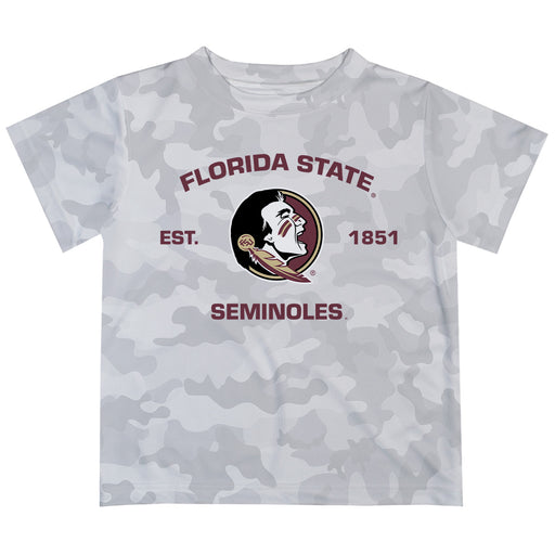 Florida State Seminoles T-Shirt CAMO Light Grey by Vive La Fete
