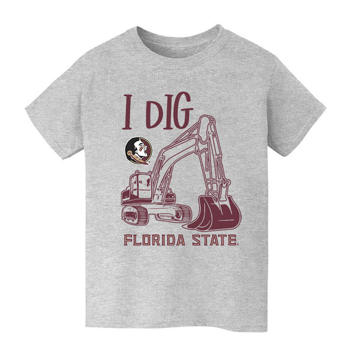 Florida State Seminoles Vive La Fete Excavator Heather Grey Cotton Short Sleeve Tee