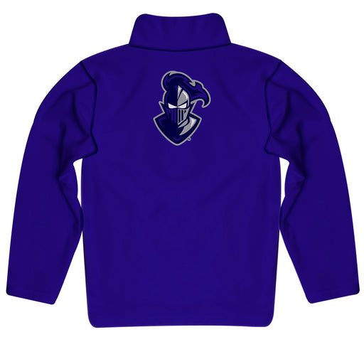 Furman Paladins Vive La Fete Game Day Solid Purple Quarter Zip Pullover Sleeves - Vive La Fête - Online Apparel Store