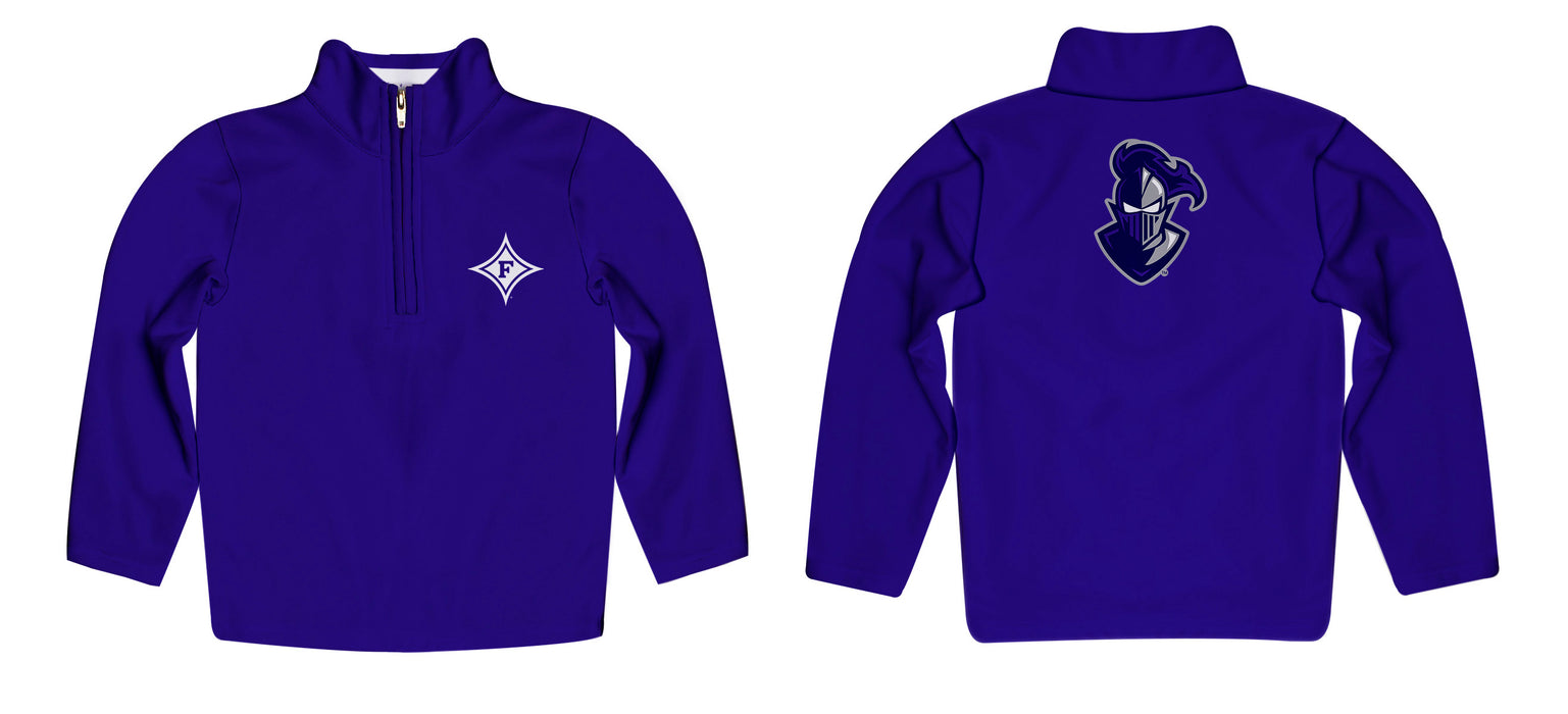 Furman Paladins Vive La Fete Game Day Solid Purple Quarter Zip Pullover Sleeves - Vive La Fête - Online Apparel Store