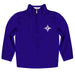 Furman Paladins Vive La Fete Game Day Solid Purple Quarter Zip Pullover Sleeves