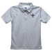 Furman Paladins Embroidered Gray Short Sleeve Polo Box Shirt