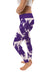 Furman Paladins Vive La Fete Paint Brush Logo on Waist Women Purple Yoga Leggings - Vive La Fête - Online Apparel Store