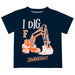 Cal State Fullerton Titans CSUF Vive La Fete Excavator Boys Game Day Navy Short Sleeve Tee