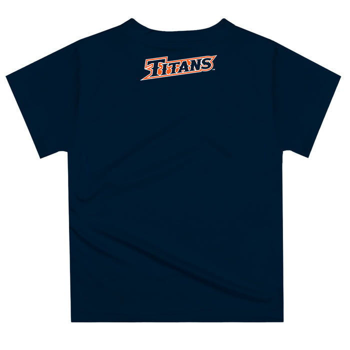 Cal State Fullerton Titans CSUF Vive La Fete Excavator Boys Game Day Navy Short Sleeve Tee - Vive La Fête - Online Apparel Store
