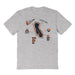 Cal State Fullerton Hand Sketched Vive La Fete Impressions Icones Kids Grey T-shirt
