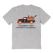 Cal State Fullerton Hand Sketched Vive La Fete Impressions Truck Grey T-shirt for Women