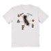 Cal State Fullerton Titans Hand Sketched Vive La Fete Impressions Icones White T-shirt for Women