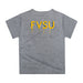 Fort Valley State Wildcats FVSU Original Dripping Football Helmet Heather Gray T-Shirt by Vive La Fete - Vive La Fête - Online Apparel Store