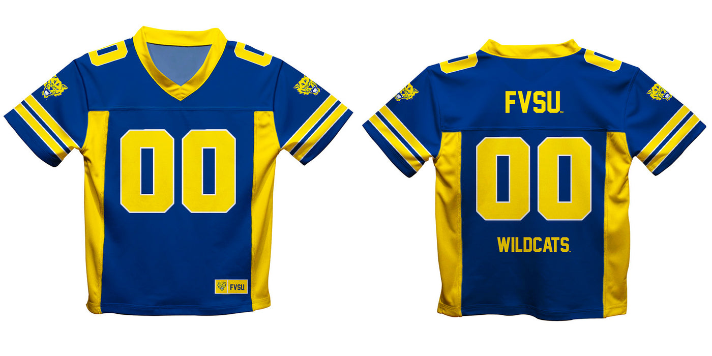Fort Valley State Wildcats FVSU Vive La Fete Game Day Blue Boys Fashion Football T-Shirt - Vive La Fête - Online Apparel Store