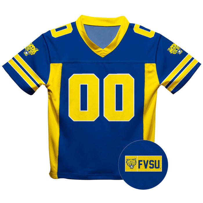 Fort Valley State Wildcats FVSU Vive La Fete Game Day Blue Boys Fashion Football T-Shirt - Vive La Fête - Online Apparel Store