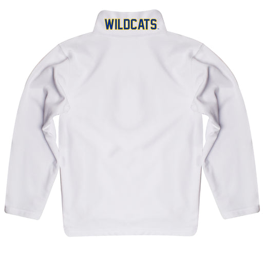 Fort Valley State Wildcats Vive La Fete Logo and Mascot Name Womens White Quarter Zip Pullover - Vive La Fête - Online Apparel Store