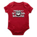 Georgia Bulldogs Vive La Fete Infant Game Day Red Short Sleeve Bodysuit