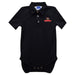 Georgia Bulldogs Embroidered Black Solid Knit Polo Bodysuit