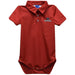 Georgia Bulldogs Embroidered Red Solid Knit Polo Bodysuit