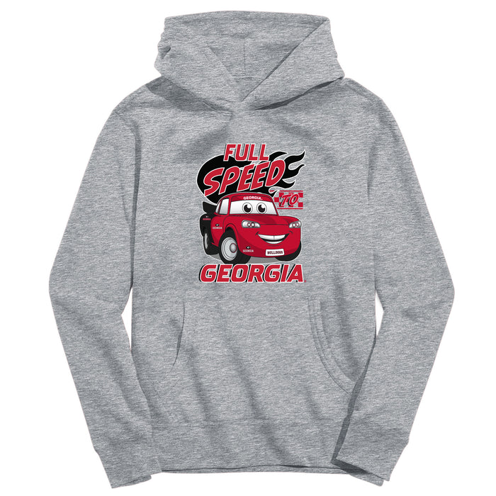 Georgia Bulldogs Vive La Fete Full Speed Grey Cotton Hoodie