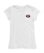 Georgia Bulldogs Hand Sketched Vive La Fete Impressions Artwork White Girls Cotton Short Sleeve Tee