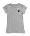 Georgia Bulldogs Hand Sketched Vive La Fete Impressions Artwork Grey Girls Cotton Short Sleeve Tee