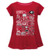 Georgia Bulldogs Vive La Fete Impressions Artwork Short Sleeve TopRed