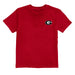 Georgia Bulldogs Vive La Fete Impressions Artwork Red T-shirt Cotton