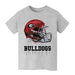 Georgia Bulldogs Vive La Fete Original Dripping Football Helmet Grey Cotton Short Sleeve Tee